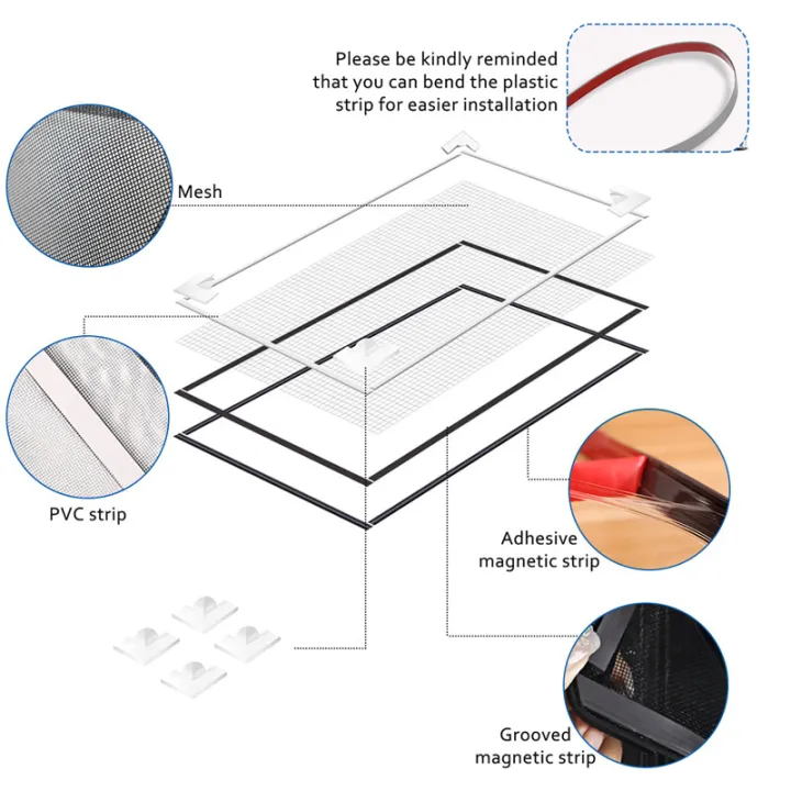 DIY%20Mosquito%20Screen%20Window%20Soft%20Magnetic%20Frame.%20Magnetic%20Screen%20Accessories%20for%20PVC%20Component%20Windows,%20Adhesive%20Backed%20-%20Image%205