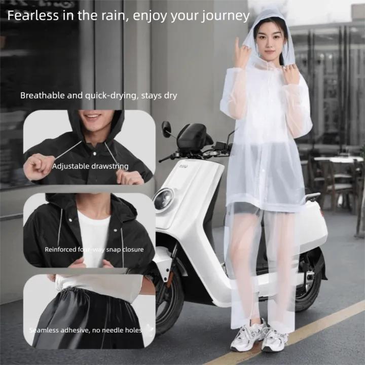 Raincoat%20And%20Rain%20Pants%20Set%20Full-Body%20Rainproof%20For%20Adults%20Electric%20Bicycle%20Riding%20Split%20Raincoat%20And%20Rain%20Cover%20-%20Image%202