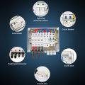 Solar photovoltaic PV Combiner Box With Lightning Protection 2 input 1 out DC 600V Fuse MCB SPD Waterproof Box IP65 Wholesale. 
