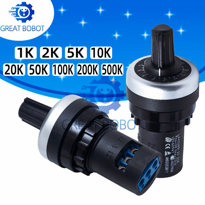 BS LA42DWQ-22 1K 2K 5K 10K 20K 50K 100k 200k 500K 22mm Diameter Pots ...