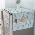 Dust-Proof Refrigerator Cover Cotton Washing Machine Top Protector with Side Storage Bags,Fridge Dust Cover,Washing Machine Top Cover Front Load,Universal Cover Cloth for Home and Kitchen. 