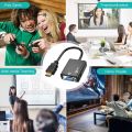 Adapter HDMI-compatible to VGA With Audio Cable Converter HD1080P for PC Laptop to HDTV Projector HDMI-compatible to VGA Adapter. 