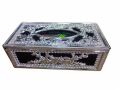 Black/Silver Color Chrome Tissue Box for Car. 