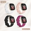 Silicone Strap For Versa 3 4 Sport Smart Watch Replacement Wristband For Sense/Sense 2 Waterproof Sport Watchband.