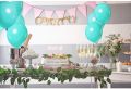 48 Pieces Latex Balloon Turquoise Teal Aqua Blue Balloons for Wedding Bridal Baby Shower Birthday Party Decorations Supplies. 