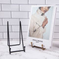 Plate Display Stand Picture Easel Metal Plate Stands Holder Display Pictures Frame Photo Decorative Plate Dish Tabletop Arts. 