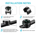 Motorcycle Bike Handlebar Mount  Clock  Waterproof Chrome Moto Accessories. 