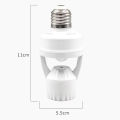 Smart Motion Sensor Light Bulb Holder E27 PIR Induction Sensor Adapter Lamp Base Converter Automatic LED Switch AC 110V 220V. 