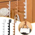 1pc Bedroom Door Hanger Clothes Hanging Rack Over The Door Plastic Home Storage Organization Hooks, Purse Holder For Bags Rails.
