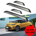 4pc Stainless Door Sill Scuff Plate Trim for Toyota C-HR CHR 2016-2020 2021 2022 2023 Kick Pedal Protector Car Accessories.