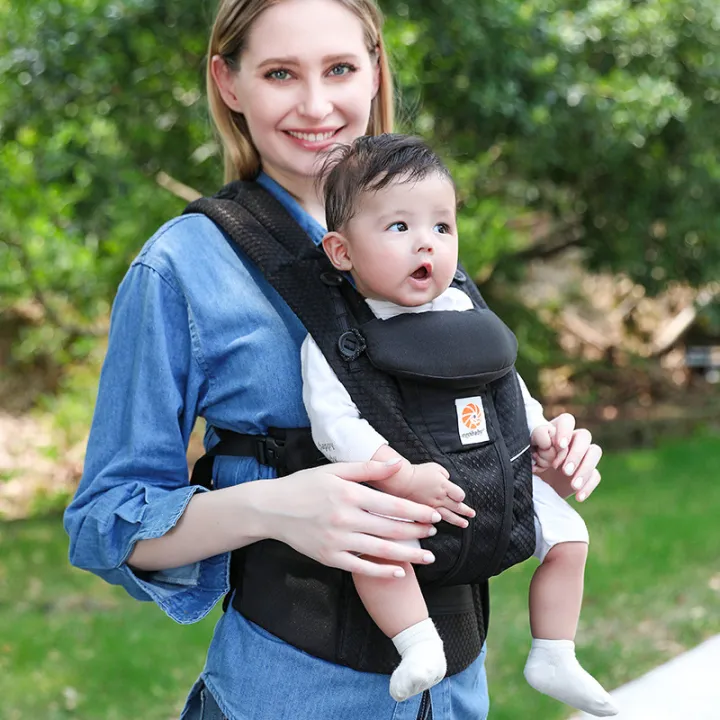 Egobaby%20Omni%20Breeze%20Baby%20Carrier%20All%20Carry%20Positions%20Breathable%20Mesh%20with%20Enhanced%20Lumbar%20Support%20&%20Airflow%20(7-45%20Lb)%20-%20Image%202