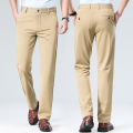 29-42 Men's Summer Thin Fashion Business Casual Suit Pants Long Pants Men's Elastic Straight Sleeve Formal Pants Plus Size. 