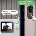 Wireless Wifi Doorbell Camera 1080P Video Intercom Doorbell Waterproof 4.3in IPS Screen Home Security Door Bell IR Night Vision. 