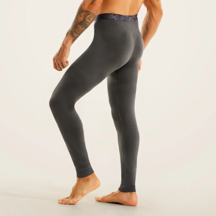 Thermal%20pants%20men's%20long%20Johns%20plus%20fleece%20thickened%20inside%20to%20wear%20tight%20bottom%20cold%20proof%20thin%20cotton%20pants%20wool%20pants%20spring%20-%20Image%204