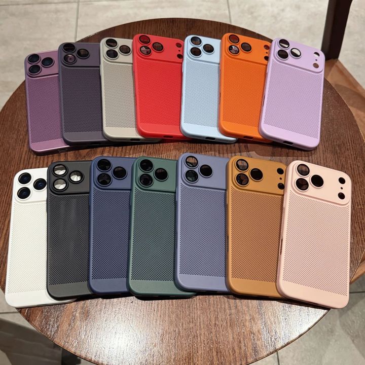 Original%20Cooling%20Grid%20Heat%20Dissipation%20Phone%20Case%20For%20iPhone%2017Air%2016%2016E%2015%2014%2013%2012%2011%2017%20Pro%20Max%20Mesh%20Breathable%20Hard%20Cover%20-%20Image%207
