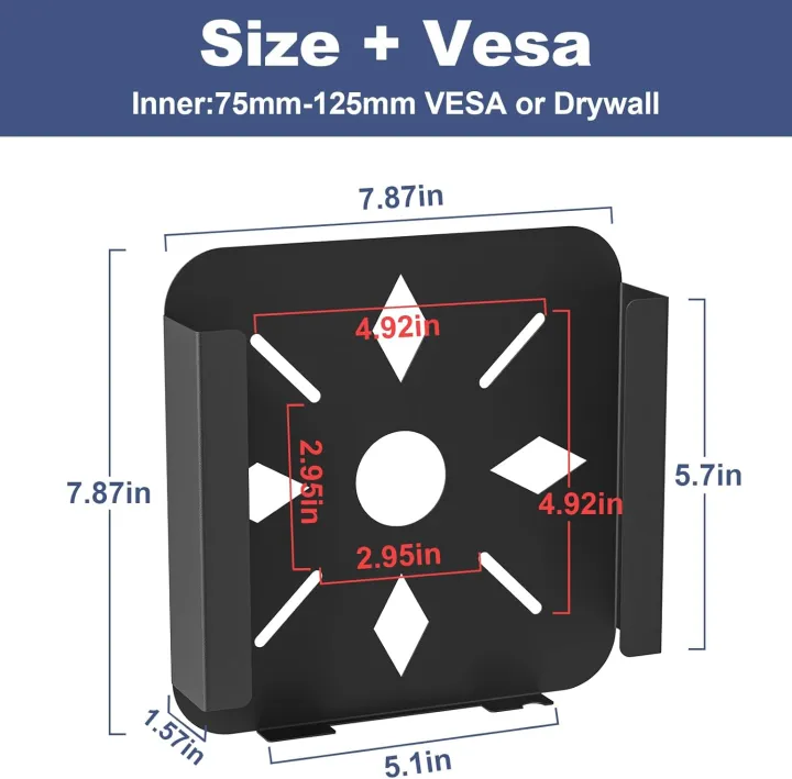 Mac%20Mini%20VESA%20Bracket%20for%20Mac%20Mini%202011%20to%202024%20M2%20Pro%20Wall%20Mount%20Bracket%20non-slip%20save%20desktop%20space%20ventilate%20dissipate%20heat%20-%20Image%202