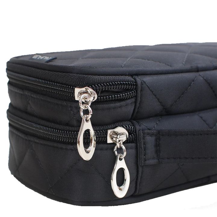 Women's%20Mirror%20Mini%20Cosmetic%20Bag%20Simple%20Waterproof%20Storage%20Box%20Black%20Double%20Layer%20Lingge%20Make%20Up%20Brush%20Beauty%20Organizer%20Supplies%20-%20Image%203