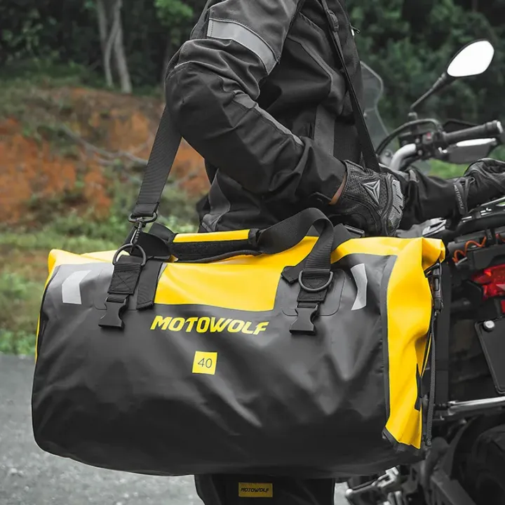 Waterproof%20Motorcycle%20Tail%20Bag%20Travel%20Outdoor%20Dry%20Luggage%20Roll%20Pack%20Bag%2040/66%20Motorbike%20Luggage%20Backpack%20Motorcycle%20Seat%20Bag%20-%20Image%203