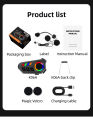 K06A Helmet Bluetooth Headset | Bluetooth 6.0 | IP67 Waterproof | CVC Noise Cancellation | 800mAh Battery | 20+ Hours Playtime | Type-C Charging | for Motorcycle, Bike, Delivery Riders. 