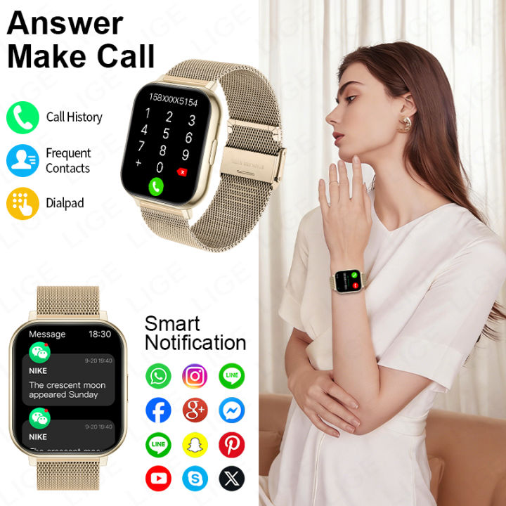 LIGE%202026%20Smartwatch%20Android%20Phone%201.83"%20Full%20Touch%20HD%20Screen%20Bluetooth%20Call%20Blood%20Oxygen%20Monitoring%20Smart%20Watch%20Women%20Men%20%20-%20Image%203