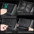 For Tesla Model YL 2026 Silicone Central Control Screen Frame Display Edge Protector Cover Phone Anti-Slip Wireless Charging Pad.
