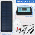 Solar Panel Kit 12V 30W IP65 Waterproof Solar Trickle Charger Portable Monocrystalline Solar Powered Battery Charger with. 