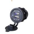 Car Charger Socket Digital Display Voltmeter USB Charger Socket with ON-OFF Switch for Car Motorcycle ATV Quick Charge 3.0 USB.