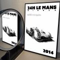 1PC 24 H Le Mans Winner Poster Self-adhesive Art Waterproof Paper Sticker Coffee House Bar Room Wall Decor. 