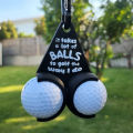3D Printed Golf Ball Holder Funny Golf Accessory Clip On Tee Bag Belt For Men Portable Training Gift. 