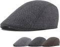 Retro England Simple Men Hats Autumn Winter Windproof Street Newsboy Beret Hat Cotton Casual Twill Flat Cap. 