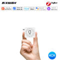 Tuya ZigBee 1CH/4CH Smart Relay Switch Module Smart Home Timer Countdown Works with Alexa  Assistant Fireproof PC. 