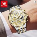 OLEVS MEN'S WATCHES TOP BRAND LUXURY ORIGINAL WATERPROOF QUARTZ WATCH FOR MAN GOLD SKELETON STYLE 24 HOUR DAY NIGHT NEW.