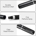 Portable Mini Perfume Atomizer 5ml Refillable Travel Fragrance Spray Bottle Set Multiple Color. 