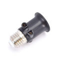 PBT Fireproof E27 Bulb Adapter Lamp Holder Base Socket Conversion with EU Plug. 
