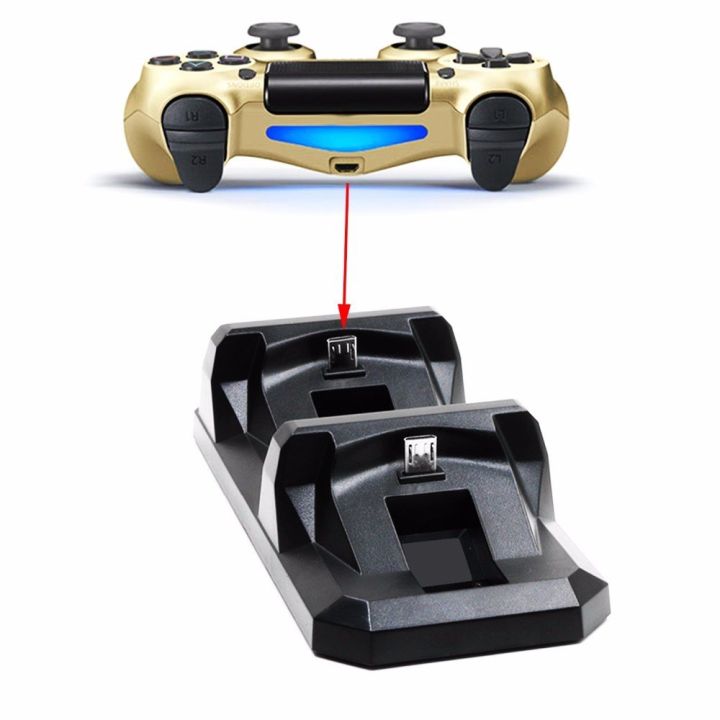 USB%20Dual%20Charger%20For%20PS4%20Controller%20Accessories%20Charging%20Dock%20Stand%20Holder%20For%20%20PlayStation%204%20Wireless%20Gamepad%20Controle%20-%20Image%204