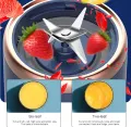 Recargeable Juicer Blender 6 Blades 400ml - Portable Juicer Cup & Smoothie Maker Charging - Water Bottle Portable Fruit Juicer Machine (Double Click Start) By Bee To Door. 