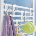 Bathroom Hanger Clips Storage Racks White Clear Hanger Heated Towel Radiator Rail Clothes Scarf Hanger Hooks Holder.