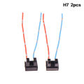 2Pcs Headlight Lamp Bulb Socket Wiring Harness Connector Plug Adapter Line For H1 H7 H4 Bulb Car Headlight Connection Plugs.