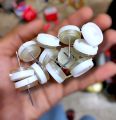 Furniture Feet Nail Plastic Glide Nails Chair Table Leg Protector Pads 20mm Dia White 12 pcs. 