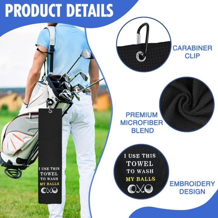 Funny%20Microfiber%20Premium%20Golf%20Towel,%20Embroidered%20Golf%20Towels%20for%20Golf%20Bags%20for%20Men&Women,%20Golf%20Accessories%20for%20Men%20Golfers%20-%20Image%202