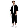 Graffiti Cartoon Print Open Front Kimono Cardigan Colorful Abstract Art Casual Loose Three Quarter Sleeve Hip Hop Streetwear.