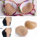 1Pair Silicone Bra Inserts Breast Pads Sticky Push-up Women Bra Cup Thicker Nipple Cover Patch Bikini Inserts for Swimsuit.