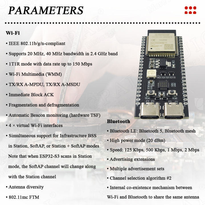 ESP32-S3-DevKitC-1%20Development%20Board%20BT%202.4G%20Wifi%20Module%20for%20Arduino%208MB%20PSRAM%2016MB%20FLASH%20N16R8%2044Pin%20CP2102%20Type-C%20ESP32S3%20-%20Image%203