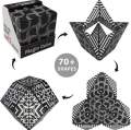 Changeable Magnetic Magic Cube, 3D Magic Cube, Amazing Transforming Cube. 