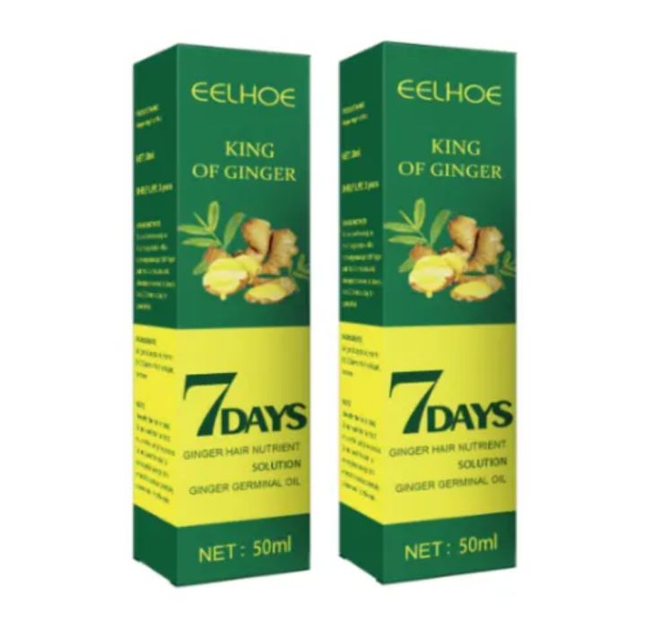 EELHOE King of Ginger 7 Days Ginger Hair Nutrient Solution Ginger Germinal Oil - 50ml