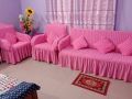 Sofa Cover 2 + 2 + 1 = 5 Seater Stitched Spandex Fabric (Customize Design) - sofa cover marron. 