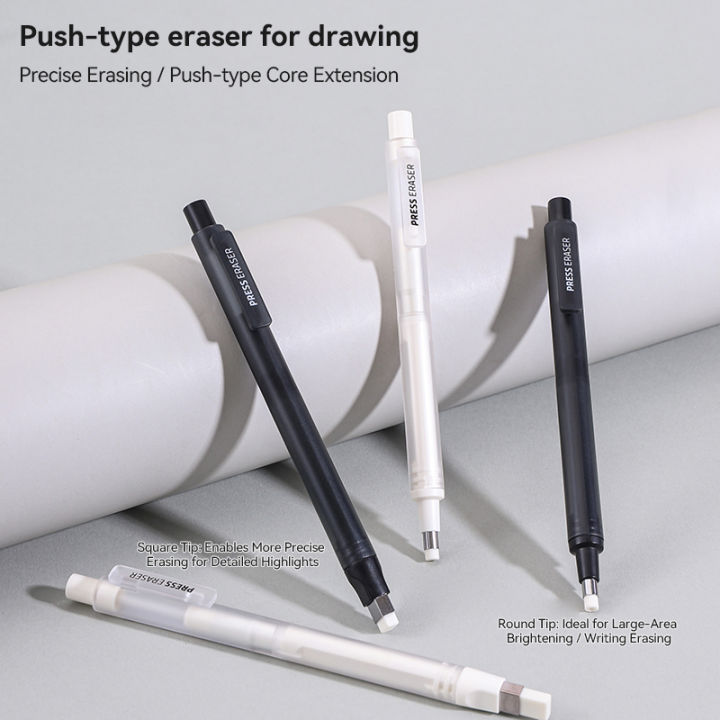 Languo Eraser Retractable Automatic Pencil  High Precision Pencil Eraser Correction Highlight  Tools Art Supplies