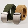 New Men's Belt Universal Simple Outdoor Casual Jeans Waist Belt Breathable Waist Belt Alloy Buckle Weaving Wear resistant Belts.