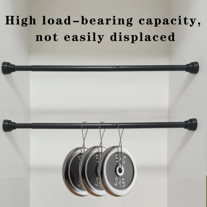 Black%20Non%20Drilling%20Shower%20Curtain%20Rod%20Spring%20Rotating%20Telescopic%20Wardrobe/Curtain%20Rod%20Extendable%20Anti%20Slip%20Stainless%20Steel%20Rod%20-%20Image%205