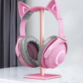 Aluminium Alloy Headset Support Stand Anti-Skid Base Space Saving Desktop Organizer Earphone Mount Hanger Headphone Bracket.